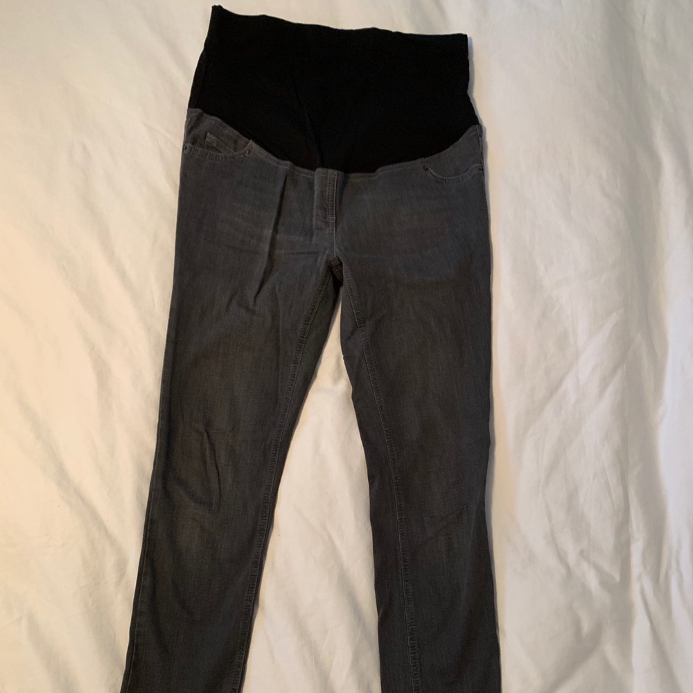 Straight leg maternity denim